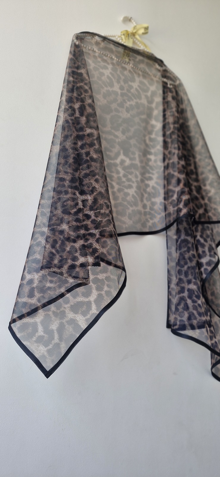 شال توری پلنگی مشکی